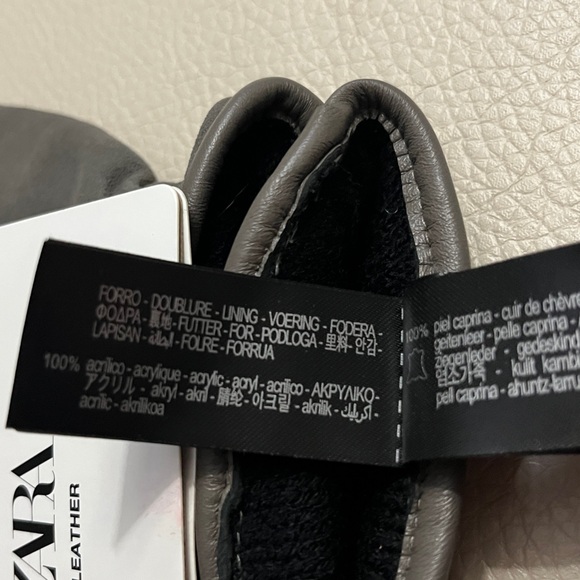 NWT - Zara Men’s Touchscreen Leather Gloves - Size L - Picture 7 of 8